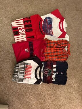 Boys T-Shirt Bundle – 5+ Mixed Tops Size L/XL School & Play Clothes